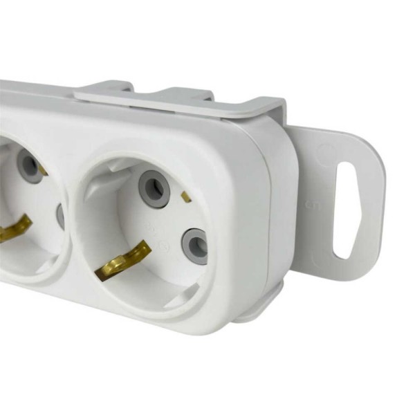 Колодка EL-BI 6-на з заземленням з шторками Myra ( 527-010200-601 ) - фото №5