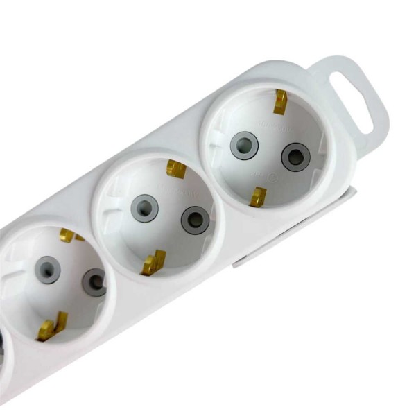 Колодка EL-BI 6-на з заземленням з шторками Myra ( 527-010200-601 ) - фото №6