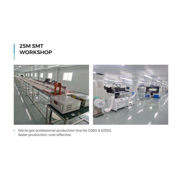 LED стрічка COLORS 120-2835-24V-IP20 9.6W 960Lm 3000K 50м (DJ120-24V-8mm-WW_50м) - фото №5