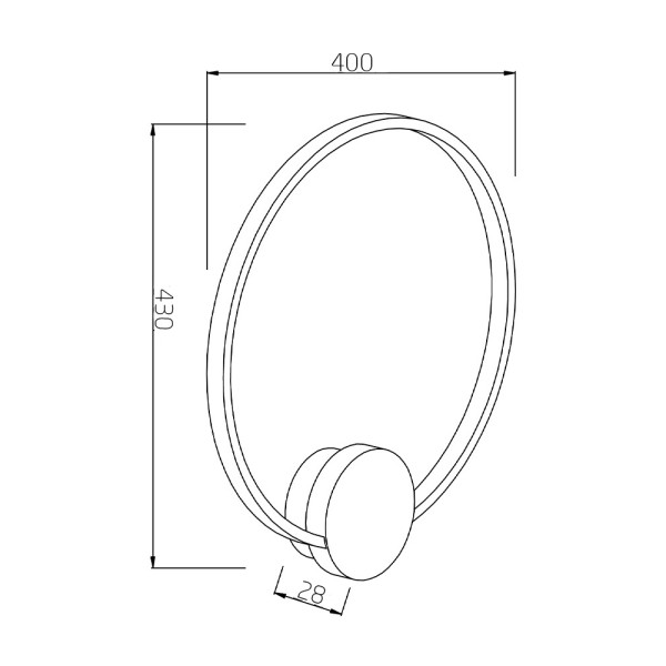 Настінний світильник Reality 241111-32 Condida Led 1x17W 3000/3500/4000K 1360Lm IP20 Bl - фото №2