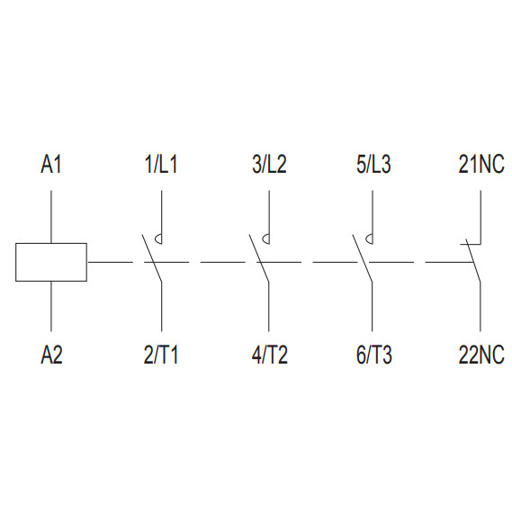 Мініконтактор NOARK Ex9CS12 01 3Р 12A 24В AC 1NC (101063) - фото №2