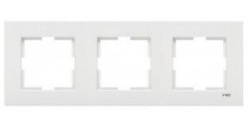 Рамка потрійна горизонтальна VIKO Karre біла