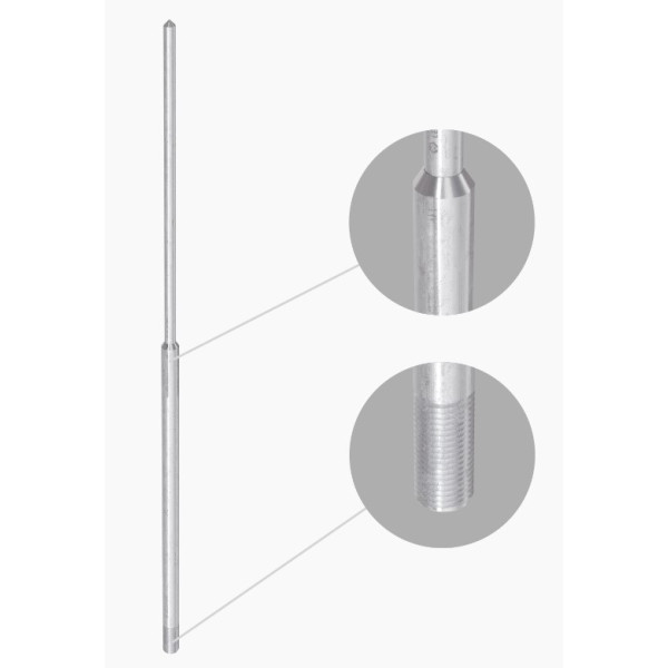 Блискавкоприймач Leo Lightman 1,5м з різьбою М16 Al (401157) - фото №6