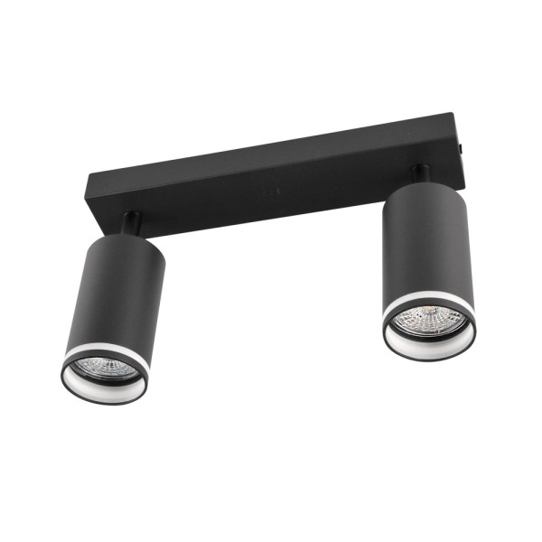 Светильник поворотный, спот Goldlux 322333 Paris GU10 2x10W IP20 Черный - фото №1