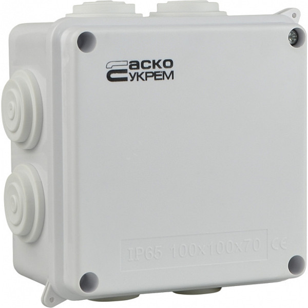 Розподільча коробка Аско-Укрем (TY-RA) 100x100x70мм (A0150170018)