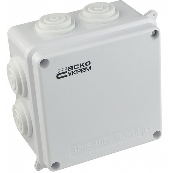 Розподільча коробка Аско-Укрем (TY-RA) 100x100x70мм (A0150170018) - фото №1