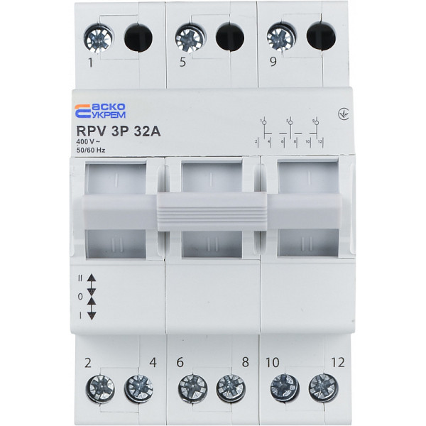 Выключатель-разъединитель Аско-Укрем (І-0-ІІ) RPV 3P 32A (A0010220009) - фото №1