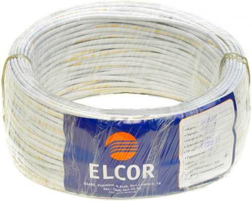 Провід ELCOR 110236 ШВВП 2х1,0 - фото №2