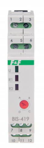 Імпульсне реле F&F BIS-419-LED 230В 4 функції - фото №1