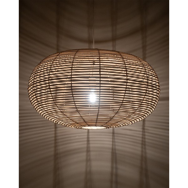 Подвесной светильник, люстра Nowodvorski 11155 Rattan L E27 1x25W IP20 бежевый - фото №1