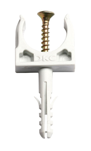 Забивний тримач із засувкою та дюбелем DKC 51320 Ø20мм