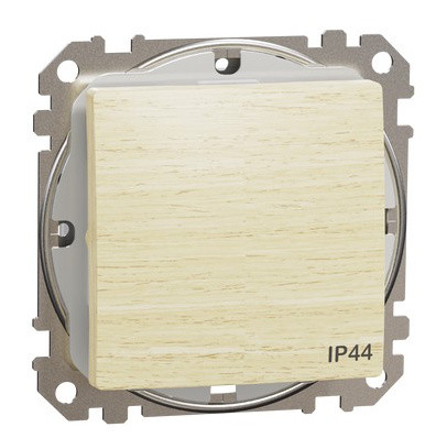 Одноклавішний перемикач Schneider Electric Sedna Design & Elements IP44 береза SDD280106