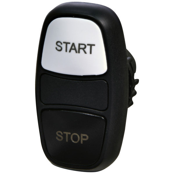 Двойная кнопка-модуль ETI NSE-PB2/WC-STSP «START/STOP» черная/белая (4774034)