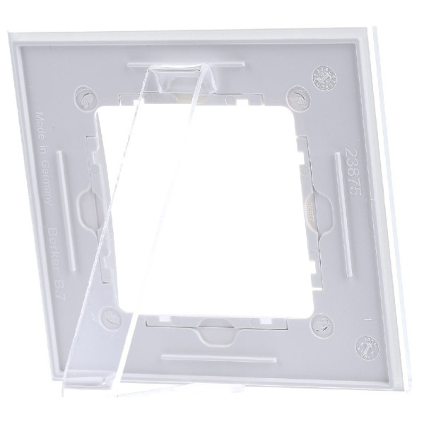 Рамка скляна 1-місна полярна білизна Berker B.7 - фото №4
