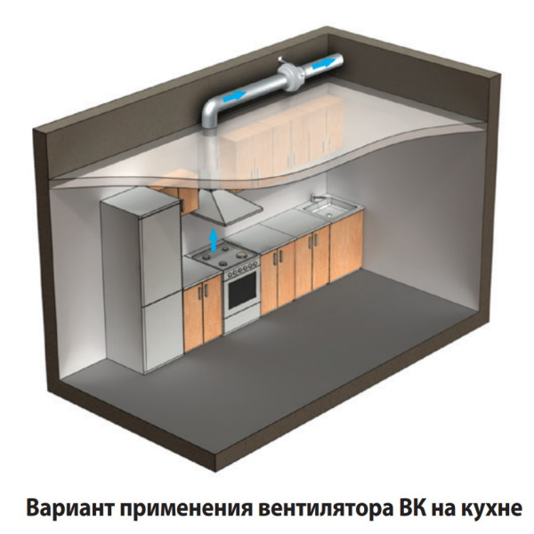 Канальный центробежный вентилятор ВК 125 (бурый короб) Vents - фото №6