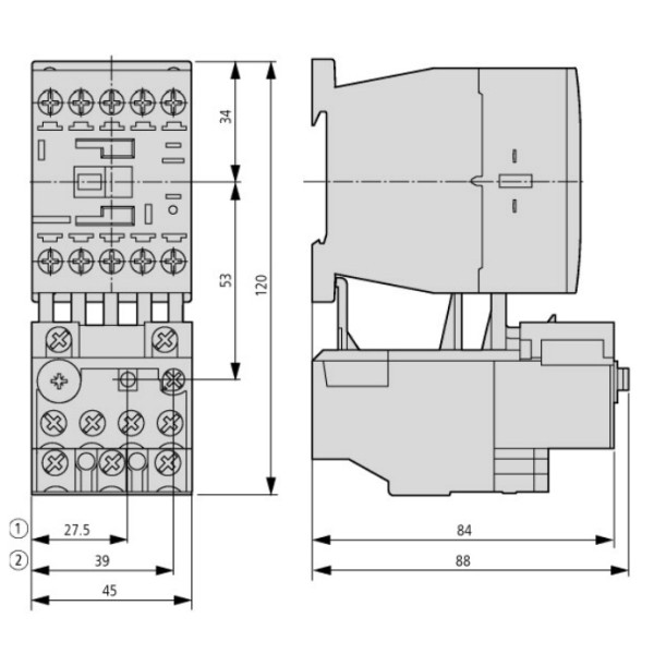 Тепловое реле Eaton Moeller ZB12-12 - фото №8