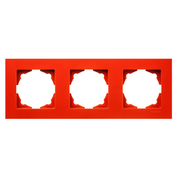 Рамка 3-місна Gunsan Eqona оранжева