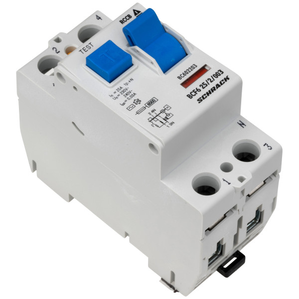 ПЗВ Schrack BC602203 6кА 25А 30мА 1Р+N тип AC - фото №2