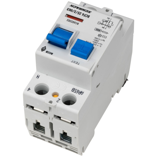 ПЗВ Schrack BC602203 6кА 25А 30мА 1Р+N тип AC - фото №4