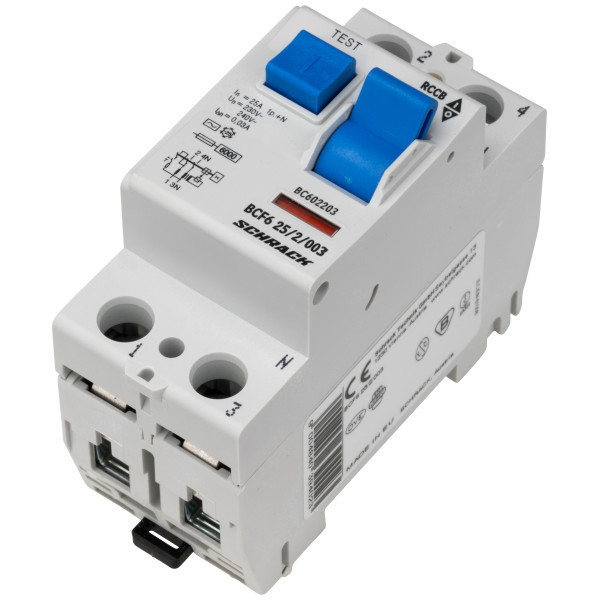 ПЗВ Schrack BC602203 6кА 25А 30мА 1Р+N тип AC - фото №8