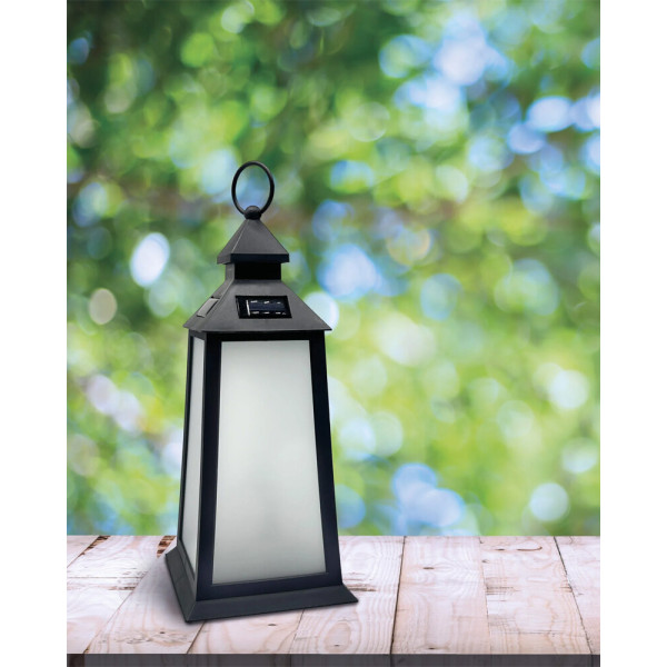 Вуличний світильник на сонячній батареї Goldlux 330284 Fenix LED 1600K IP44 чорний - фото №1