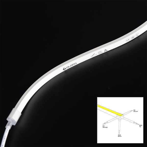 Гибкий неон COLORS 24V IP65 7,2W 240Lm 2700K 5м (NMS0410-SW) - фото №3