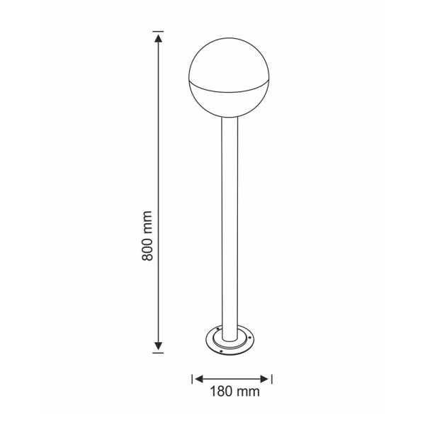 Вуличний світильник Goldlux 311641 Ulsa E27 1x12W IP44 чорний - фото №4
