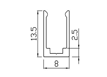 Алюмінієва кліпса COLORS для NMS0612 (AS-NMS0612A-20) - фото №2