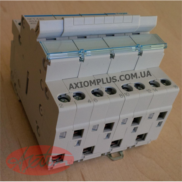 Перемикач Hager SFT440 4P 40А/400В 4м I-0-II - фото №2