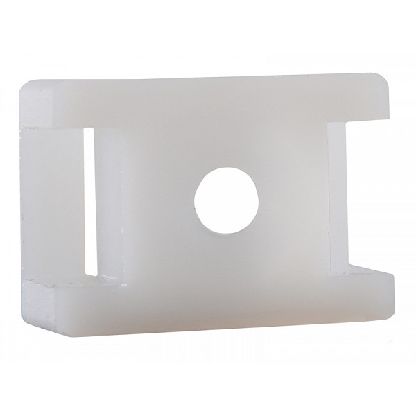 Майданчик до хомутів Аско-Укрем CTH-2А Ø4,5 100шт білий (A0150090053) - фото №1