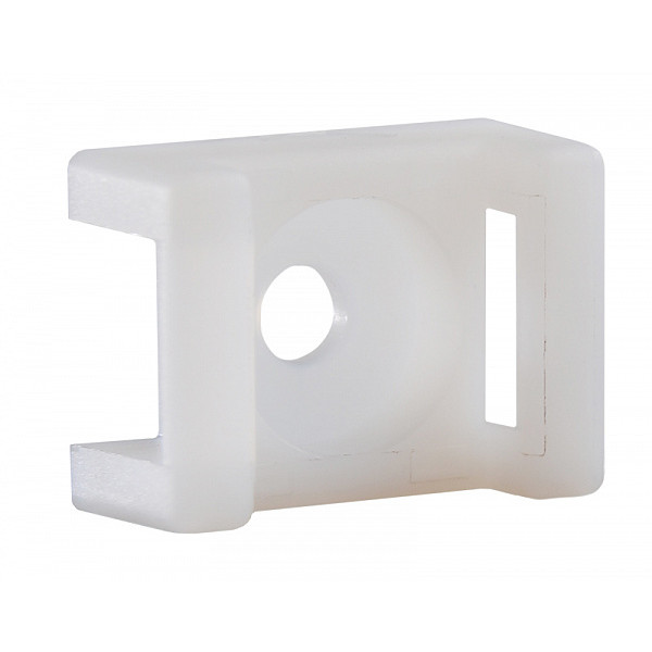 Майданчик до хомутів Аско-Укрем CTH-2А Ø4,5 100шт білий (A0150090053) - фото №2