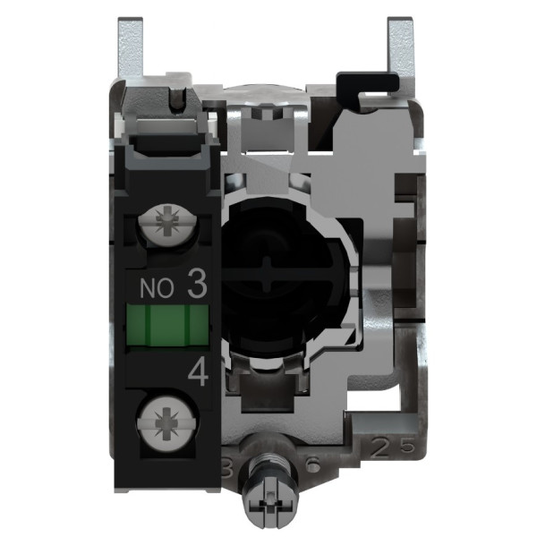 Металева кнопка Schneider Electric XB4BA51 Harmony XB4 жовта - фото №1