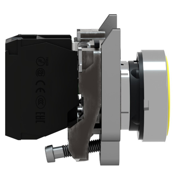 Металева кнопка Schneider Electric XB4BA51 Harmony XB4 жовта - фото №2