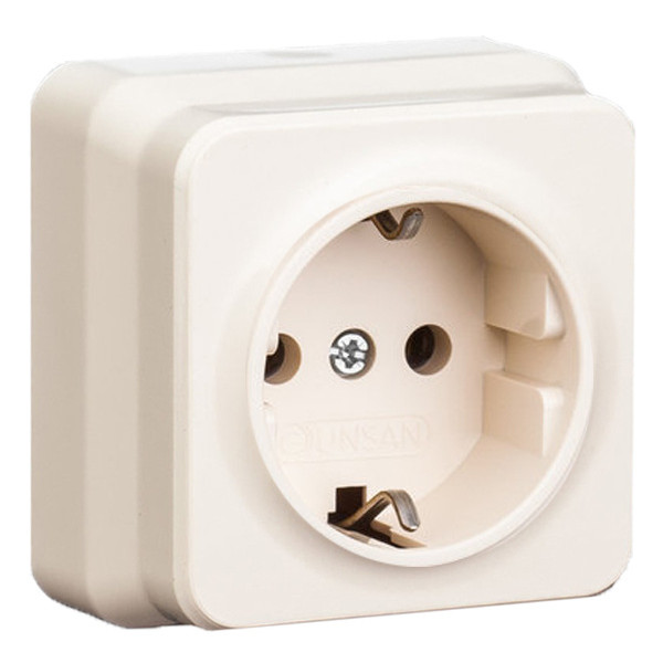 Розетка с з/к Gunsan Misya крем