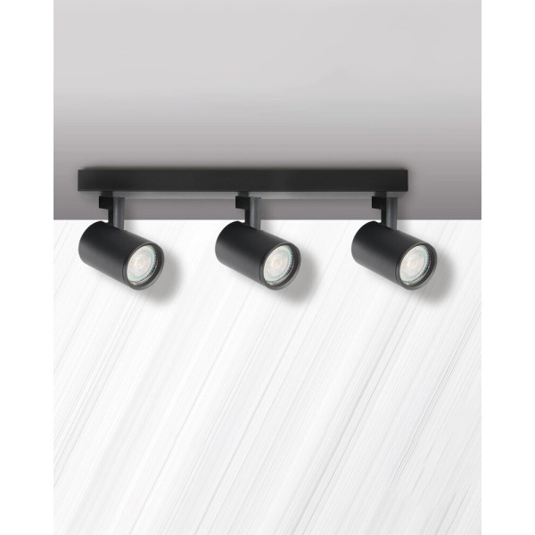 Светильник поворотный, спот Goldlux 328700 Lynx GU10 3x10W IP20 черный - фото №2