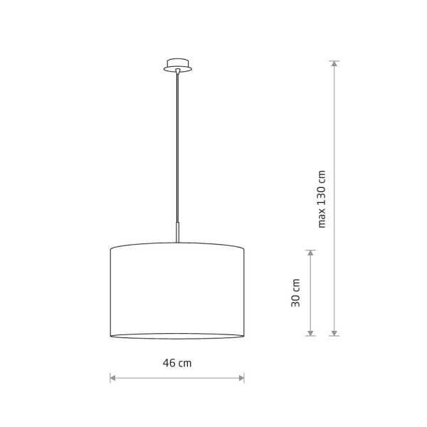 Подвесной светильник, люстра Nowodvorski 4961 Alice E27 1x25W IP20 черный - фото №1
