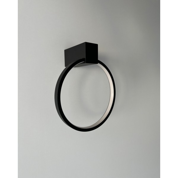 Бра, настінний світильник Nowodvorski 10808 Circolo LED XS 1x9W 3000K 190Lm IP20 чорний - фото №1