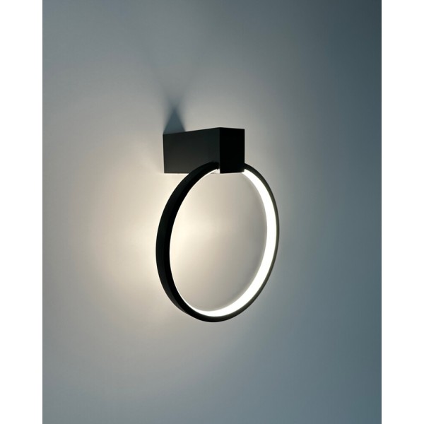 Бра, настінний світильник Nowodvorski 10808 Circolo LED XS 1x9W 3000K 190Lm IP20 чорний - фото №2