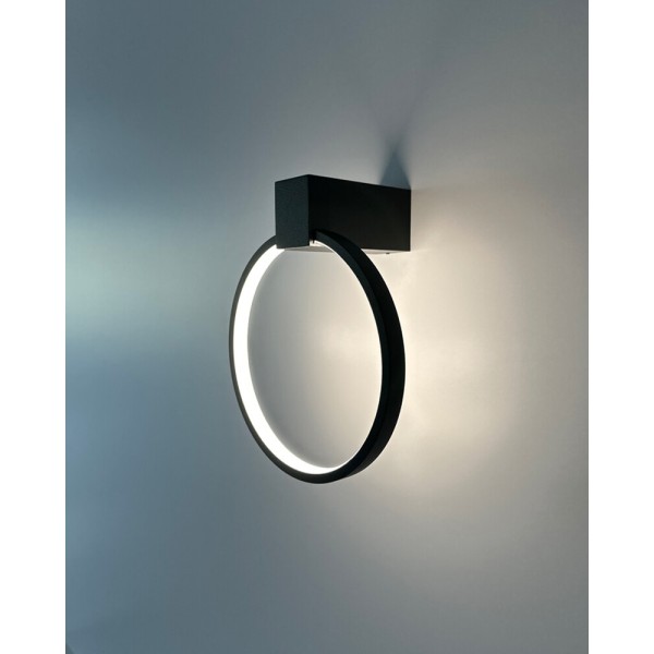 Бра, настінний світильник Nowodvorski 10808 Circolo LED XS 1x9W 3000K 190Lm IP20 чорний - фото №4
