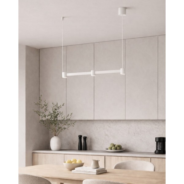 Підвісний світильник, люстра Kloodi PE-LOTUS1200 15W 3K WH LED 1050Lm IP20 білий - фото №1