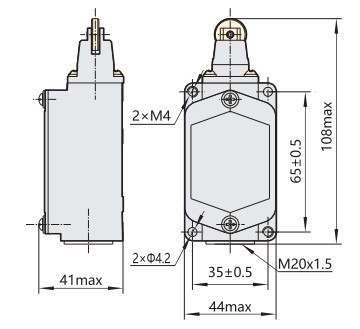 Кінцевий вимикач Chint YBLX-K1/411 прямої дії з одинарним роликом (441037) - фото №1