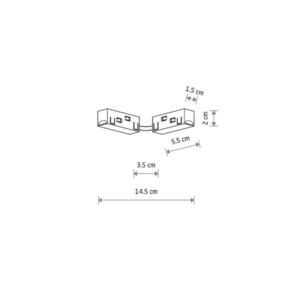 З'єднувач прямий Nowodvorski 10167 LVM Straight Conductive Module IP20 Bk - фото №2