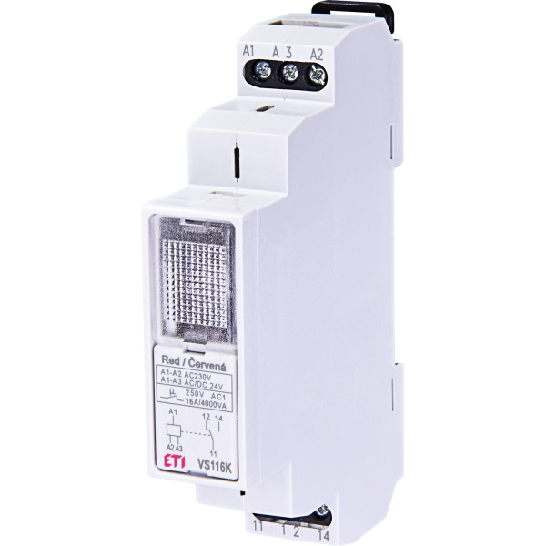Промежуточное реле ETI 002471201 VS116K 24/230V (1x16A AC1)