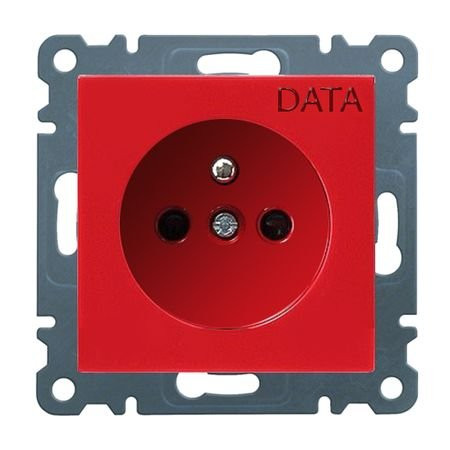 Розетка DATA WL1029 Lumina-2, красная, Hager