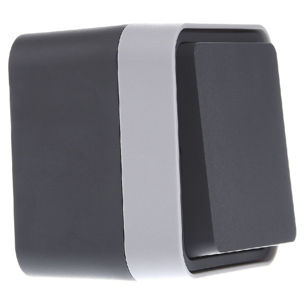 Выключатель проходной серый Berker W.1 - фото №2