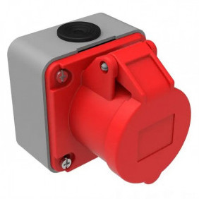 Настінний роз'єм Bemis BC1-1504-2510 380В 4х16A поліамід IP44 (6.2.1.159074)