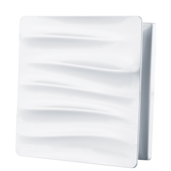 Решетка Vents МВ 100 Вейв белая 160х160