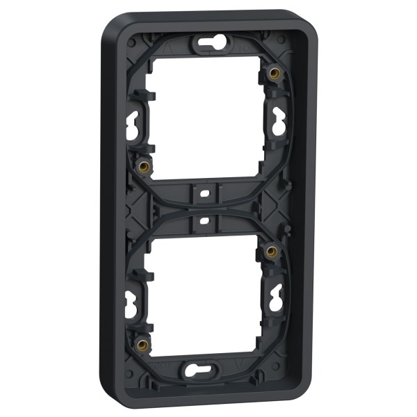 Вертикальна 2-постова рамка Schneider Electric MUR34151 IP55 (чорний)