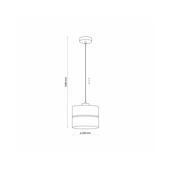 Підвісний світильник, люстра TK Lighting 5770 Eco E27 1x15W IP20 - фото №2