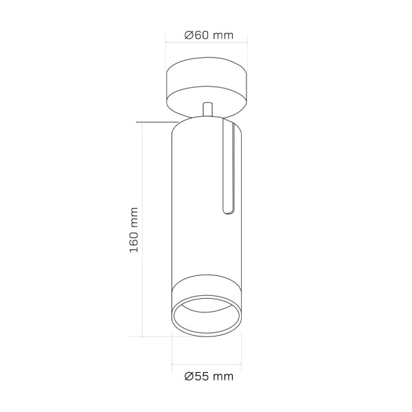 Светильник поворотный, спот Goldlux 325907 Fado GU10 1x10W IP20 Белый - фото №1
